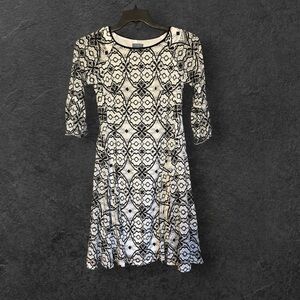 Never worn! Rabbit Rabbit Rabbit Black and White Geometric Dress